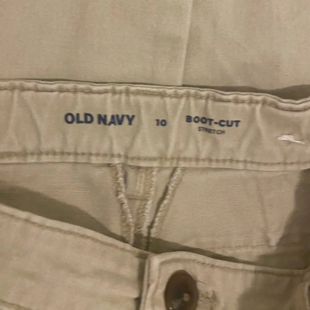 Old Navy Girls Size 8-10 Blue/Khaki Short Sleeve & Pants Uniform Bundle